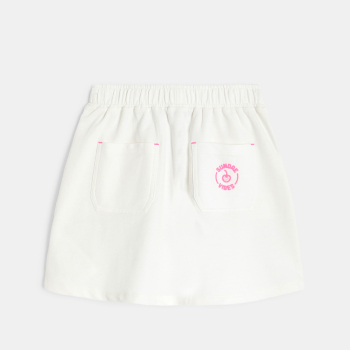 تنورة قصيرة من صوف الميلتون بيضاء اللون للفتيات 